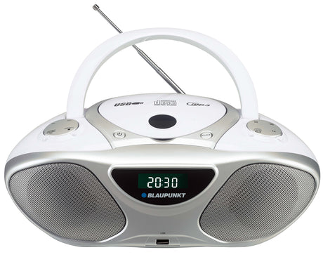 EAN 5901750502316 - Blaupunkt BB14WH reproductor de CD Plata, Blanco Grabadora de CD imagen 1