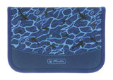 Mochila Escolar Herlitz Ultralight Azul, Estuche Estudiante Con 16 Piezas, Mocasines Ovalados, Bolsa De Deporte, 2 Aplicaciones 50046164