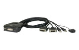 EAN 0672792004575 - ATEN CS22D-AT interruptor KVM Negro imagen 1