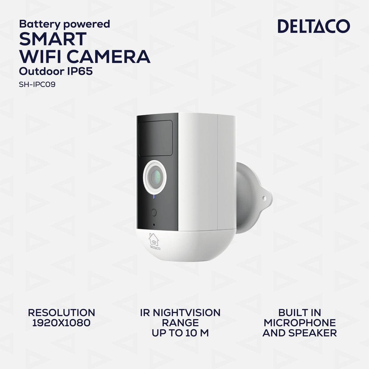 Deltaco Smart Home Kamera Outdoor Ip54 Inkl. Akku