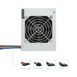EAN 8433281007376 - TooQ Fonte Ecopower II unidad de fuente de alimentación 500 W 20+4 pin ATX SFX Plata imagen 8