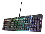 Teclado Trust Gaming Gxt 871 Zora Mecanico Rgb Color Negro