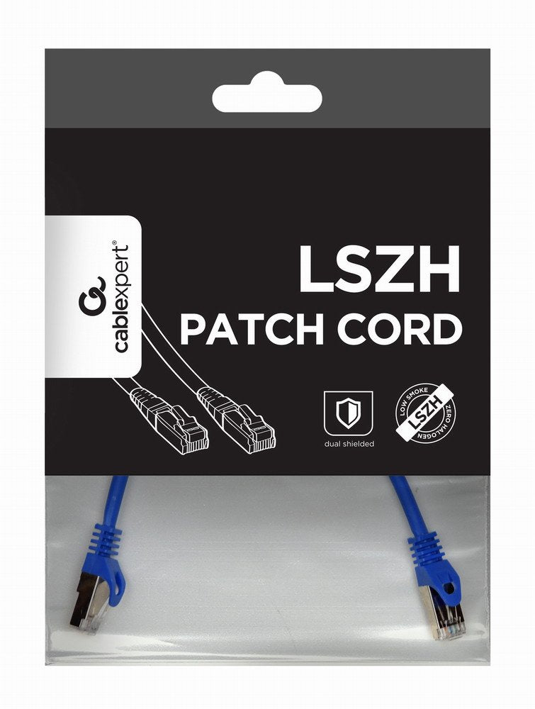 EAN 8716309091213 - Gembird PP6A-LSZHCU-B-0.25M cable de red Azul 0,25 m Cat6a S/FTP (S-STP) imagen 1