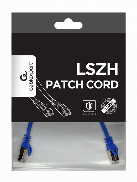 EAN 8716309091213 - Gembird PP6A-LSZHCU-B-0.25M cable de red Azul 0,25 m Cat6a S/FTP (S-STP) imagen 1