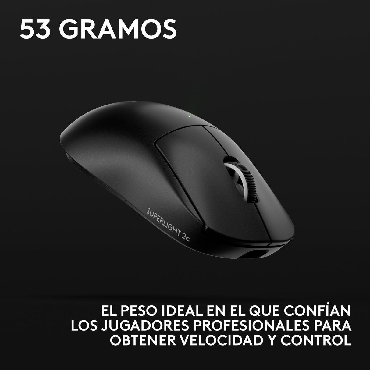 Logitech G Pro X Superlight 2c Ratón Gaming 5 Botones Inalámbrico Cableado 2.4 Ghz Usb Receptor Usb De Logitech Lightspeed Negro