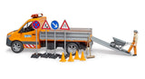 Bruder Mb Sprinter Municipal Con Módulo De Luz Y Sonido, Naranja, Incluido Conductor Y Accesorios 2677
