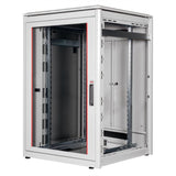 Roline 19-Zoll Netzwerkschrank Pro 22 He, 800x800 Bxt Glastr Grau