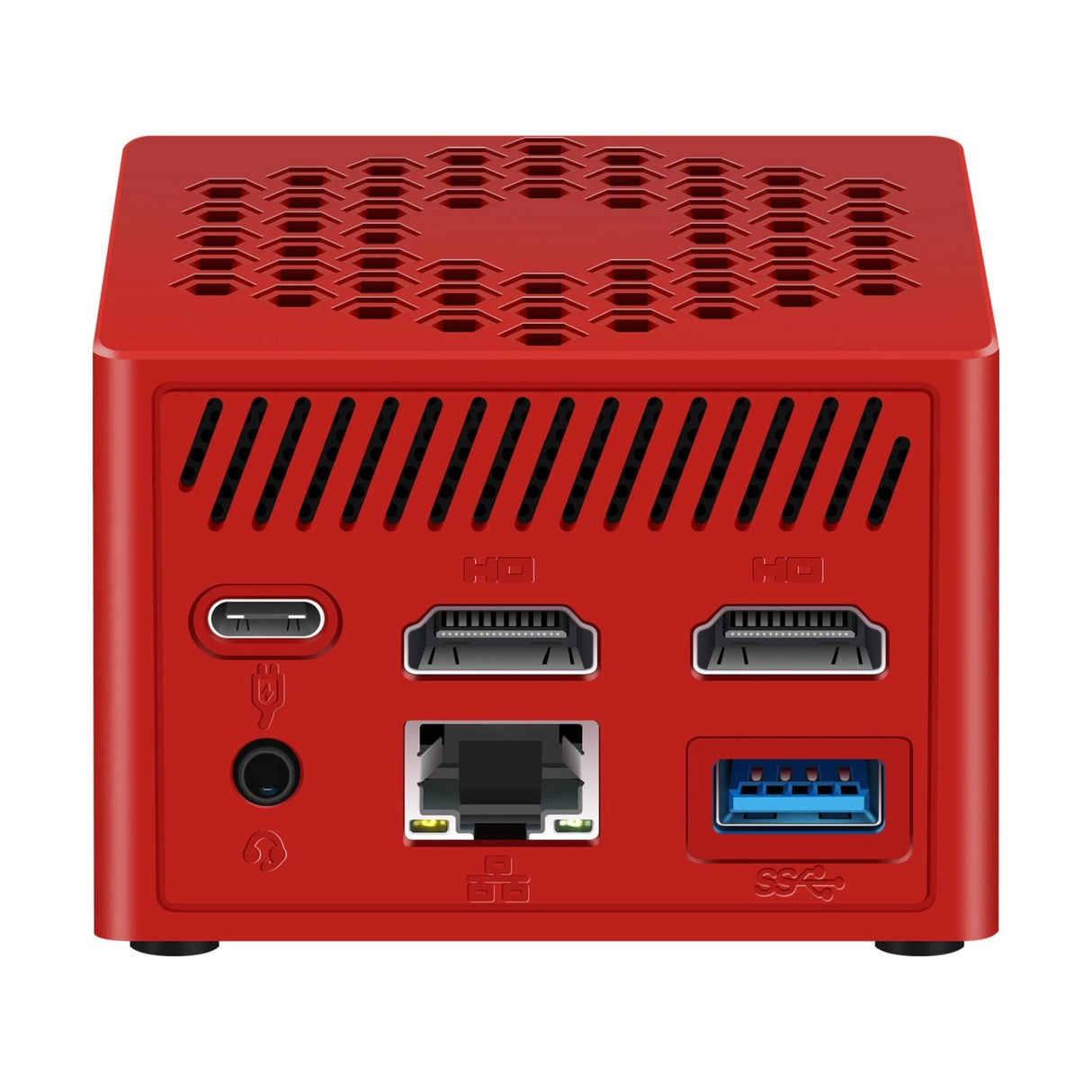 Minipc Leotec Intel N100 8gb 128gb M.2 Win11 Pro Pre-Instal Rojo