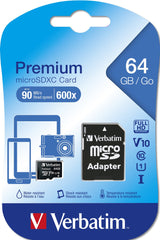 Verbatim Premium Micro Sdxc 64gb Cl10 Uhs-1 44084