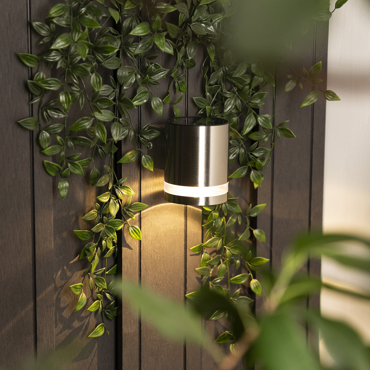 Ranex Luz Solar De Pared Led Plata