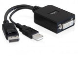 Delock 61855 Adaptador Displayport 1.1 Macho > Dvi Hembra Activo Negro