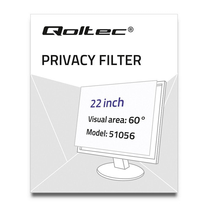 EAN 5901878510569 - Qoltec 51056 filtro para monitor 55,9 cm (22") imagen 2