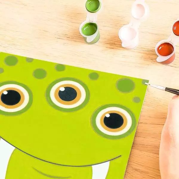 Pintura De Ravensburger Para Números - Monstruo Verde 23628