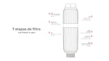 EAN 8437028106148 - Aquabeba AQUAFILTER CHROME SHOWER FILTER Sistema de filtración de agua conectado directamente al grifo Cr imagen 10