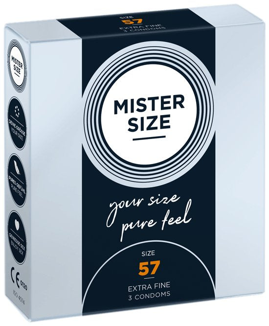 Mister Size - Preservativos Talla L 57 Mm (3 Unidades)