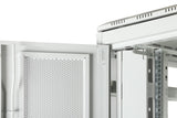 Armario De Red De 42ua Unique, 2053x800x800 Mm Puertas Perf. Dos Hojas, Sin Laterales, Gris
