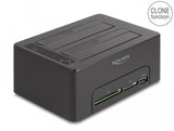 Usb Dual Dockingstation Für 2 X Sata Hdd   Ssd Mit Klon Funktion Und Card Reader + Zusätzlichem Usb Port