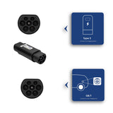Akyga Ak-Sc-E21 Ladekabel-Adapter [1x Typ 2 (Iec 62196-2) Stecker - 1x Gb/T (20234.2-2015) Stecker] Type 2 3 0 M