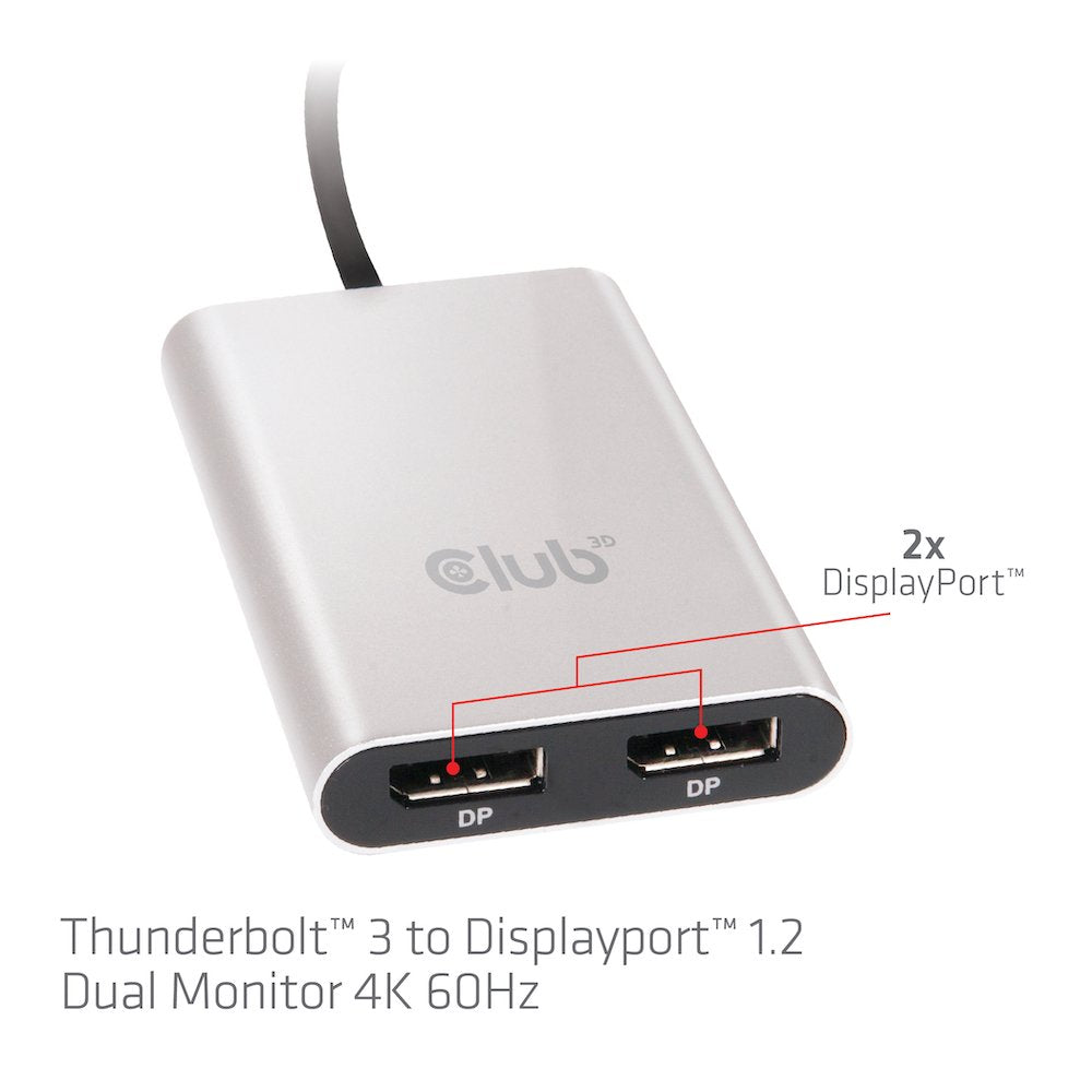 EAN 8719214470722 - CLUB3D CSV-1577 divisor de video USB Tipo C 2x DisplayPort imagen 6