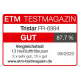 EAN 8713016075628 - Tristar FR-6994 freidora Sencillo 4,5 L Independiente 1500 W Freidora de aire caliente Negro, Plata imagen 12