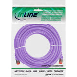 Cable De Red Inline S/Ftp Pimf Cat.6 250mhz Pvc Cobre Violeta 10m