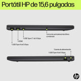 EAN 198990176154 - HP 15-fd1013ns Intel Core Ultra 7 155H Portátil 39,6 cm (15.6") Full HD 32 GB DDR5-SDRAM 1 TB SSD Wi-Fi 6  imagen 4