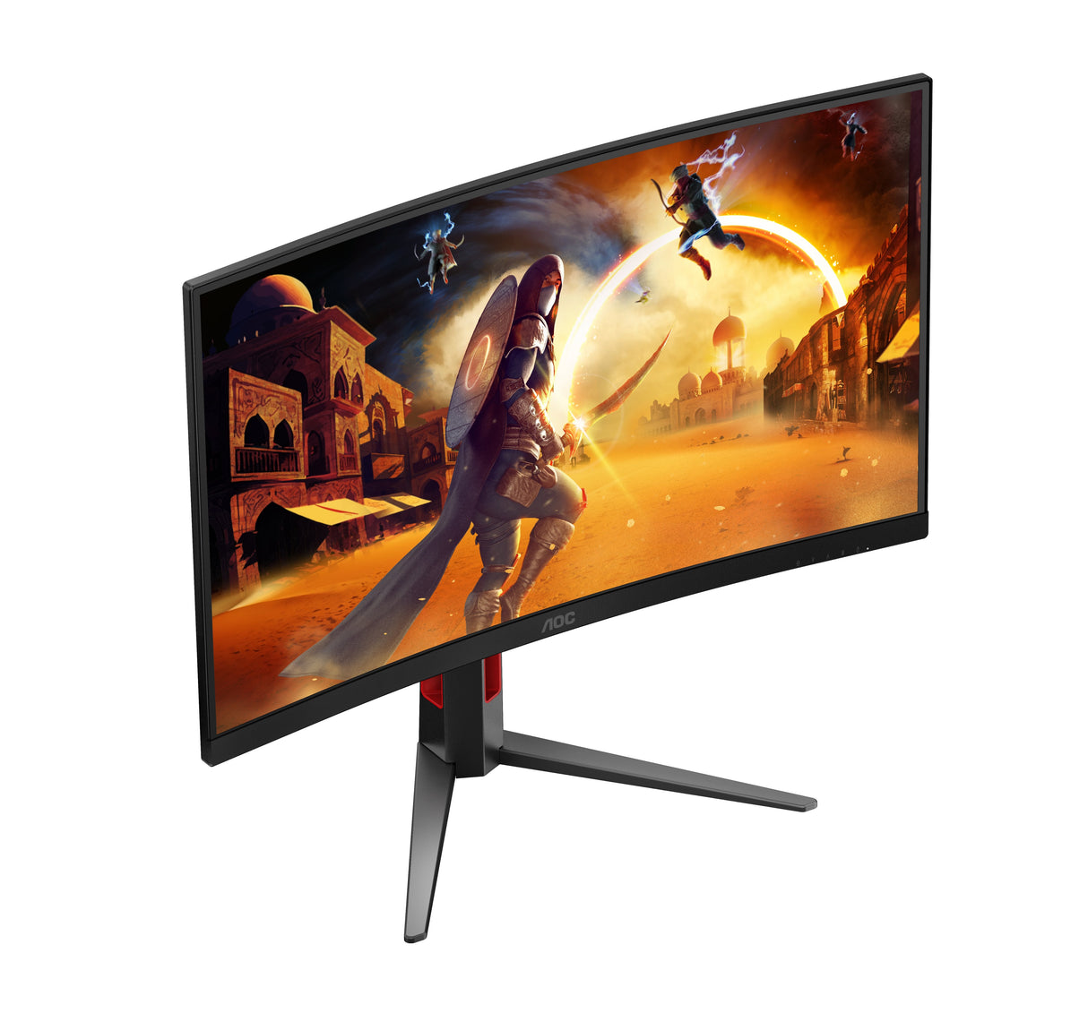 Aoc Cq27g4z2 27" 16:9 Fast Va 260hz Oc Native 240hz 2560x1440 Has 130mm Hdmi X 2x 2.0 Dp X 1x 1.4