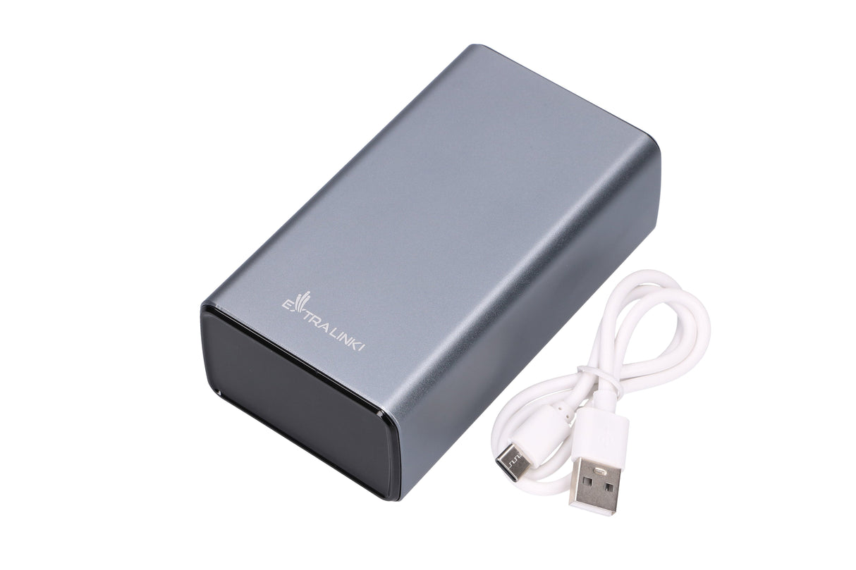 Extraenlace Epb-127 30000mah Plata  Banco De Energía  Banco De Energía, 65w Pd, Usb-C