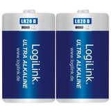 Logilink Mono - Batería 2 X D - Alcalino