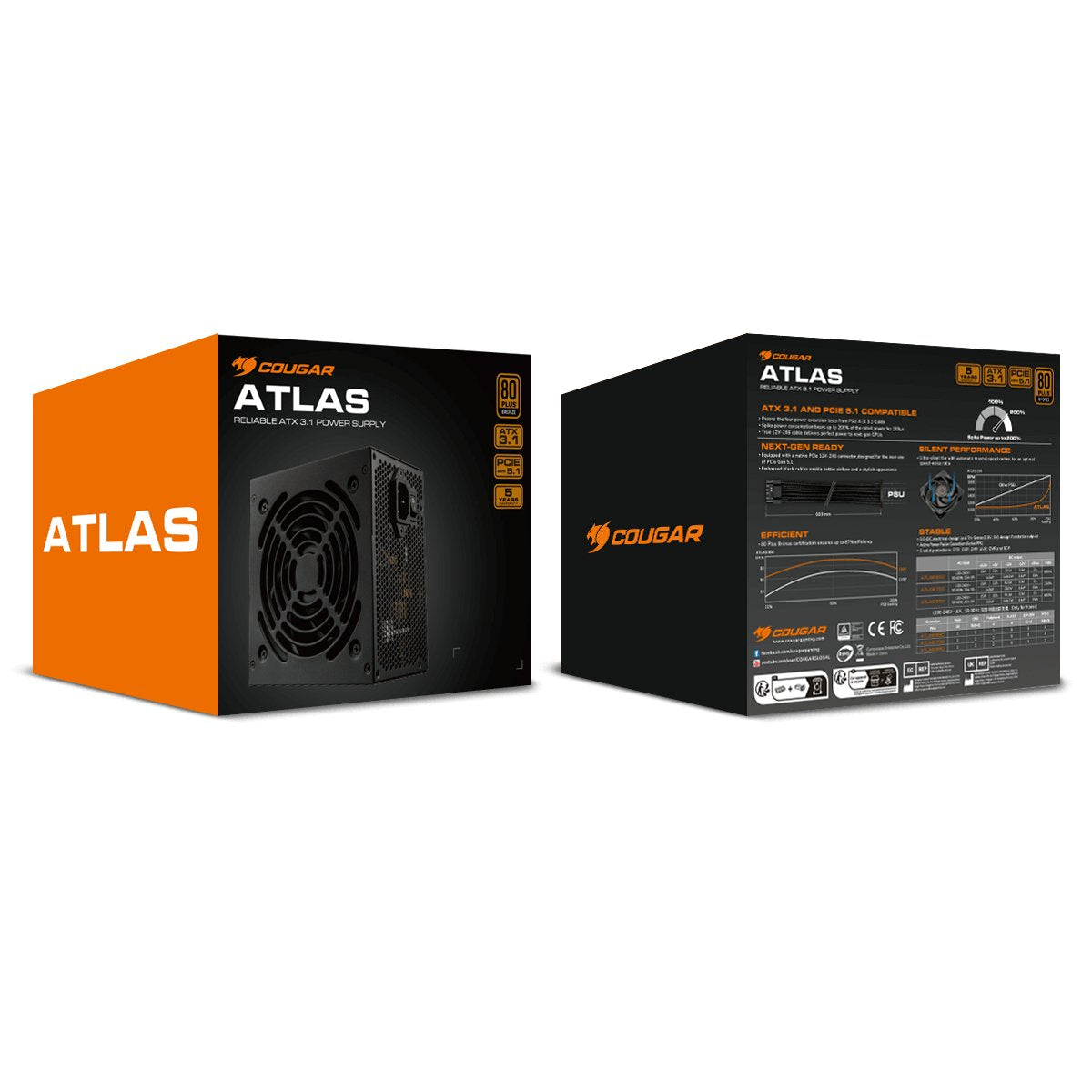 EAN 4711649770198 - COUGAR CGRVG-750 unidad de fuente de alimentación 750 W 24-pin ATX ATX Negro imagen 8