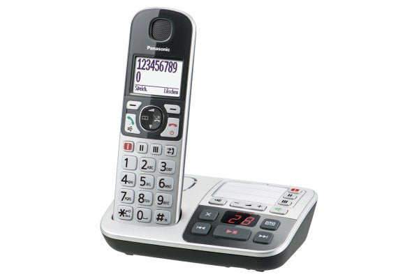 Panasonic Kx-Tge520gs, Teléfono Dect Negro, Plata