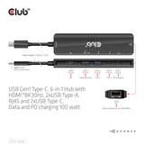 EAN 8719214472344 - CLUB3D CSV-1596 base para portátil y replicador de puertos USB 3.2 Gen 1 (3.1 Gen 1) Type-C Negro imagen 9