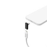 Hama Essential Adaptador Usb-C Acodado 90º - Potencia Hasta 240w - Velocidad Hasta 10gbit/S - Power Delivery - Color
