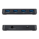 Startech.Com 4-Port Usb-A Hub 5gbps Eigenstromversorgung 2-In-1 Usb-C & Usb-A Hostcable 1x Bc 1.2 Ladeport Inkl. 24w Netzadapter