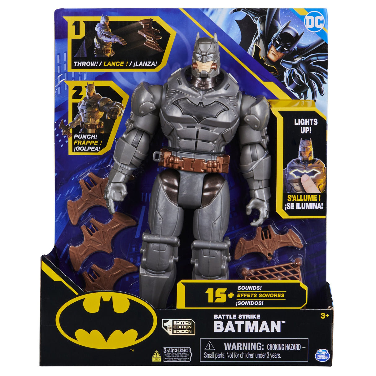 Figura De Minijuego Spin Master Batman 30cm Deluxe-Actionfigur Mit Schlag- Und Wurffunktion, Spielfigur 6064833