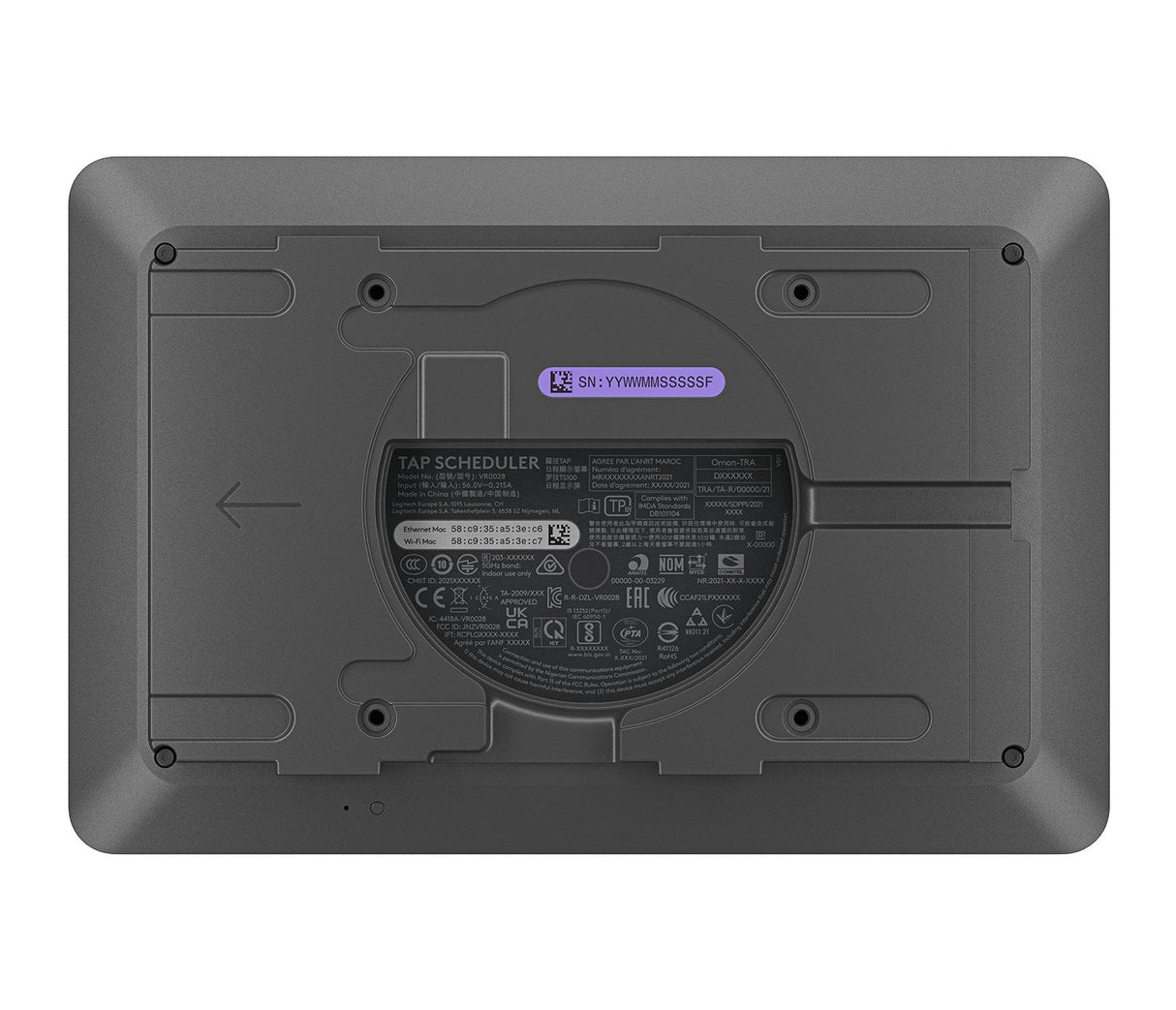 Sistema De Videoconferencia Logitech Tap Scheduler 25,6 Cm (10.1")