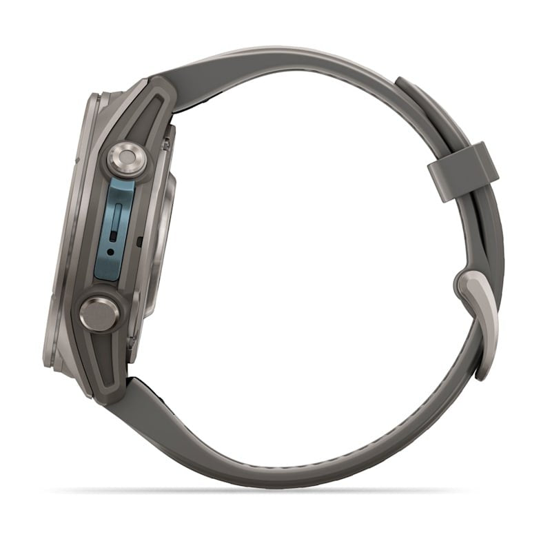 Garmin Fenix 9 Titanio Con Correa De Silicona En Gris Smartwatch 43mm