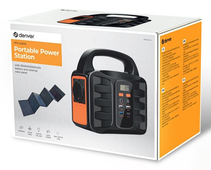 Estación De Carga Portátil Dever Pps-42000 - Batería De Litio 155wh