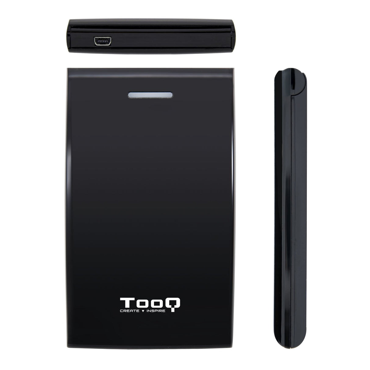 Tooq Carcasa Externa Hdd/Sdd 2.5" Hasta 12,5mm Sata Usb 3.0 - Sin Tornillos - Negro