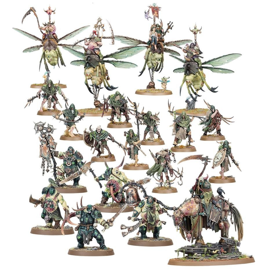 Warhammer Aos - Battleforce Noel 2024 Maggotkin Of Nurgle : Kyste De La Tremblose