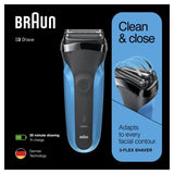 Braun Series 3 310s Afeitadora Eléctrica Recargable En Seco Y Húmedo, Azul