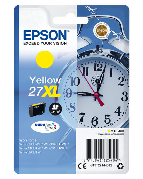 EAN 8715946625911 - Epson Alarm clock C13T27144022 cartucho de tinta 1 pieza(s) Original Alto rendimiento (XL) Amarillo imagen 1