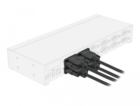 EAN 4043619865987 - DeLOCK 86598 cable de serie Negro RS-232 Sub-D9 imagen 3