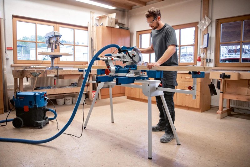 Sierra Tronzadora E Ingletadora Bosch Professional Gcm 305-254 D Professional Azul, 1.500 Vatios