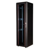 Roline 19-Zoll Netzwerkschrank Pro 47 He, 600x600 Bxt Glastr Schwarz