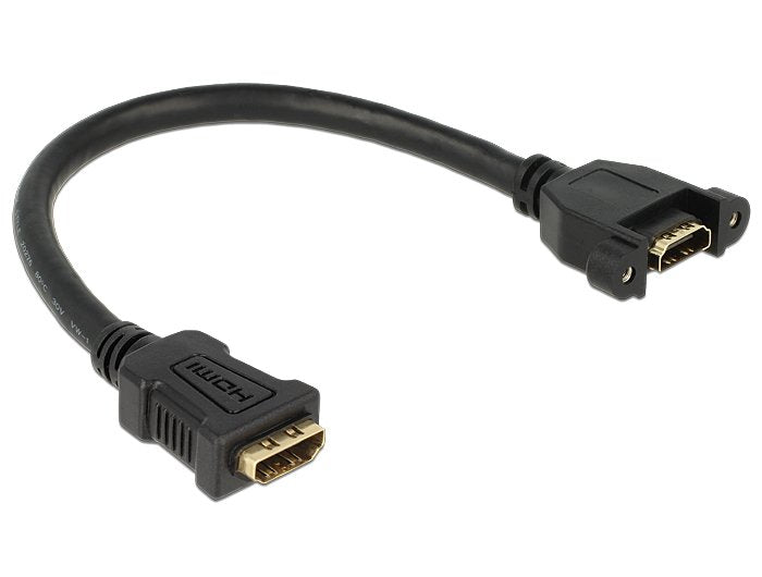Delock Cable Hdmi A Hembra > Hdmi A Hembra Para Instalación 25 Cm
