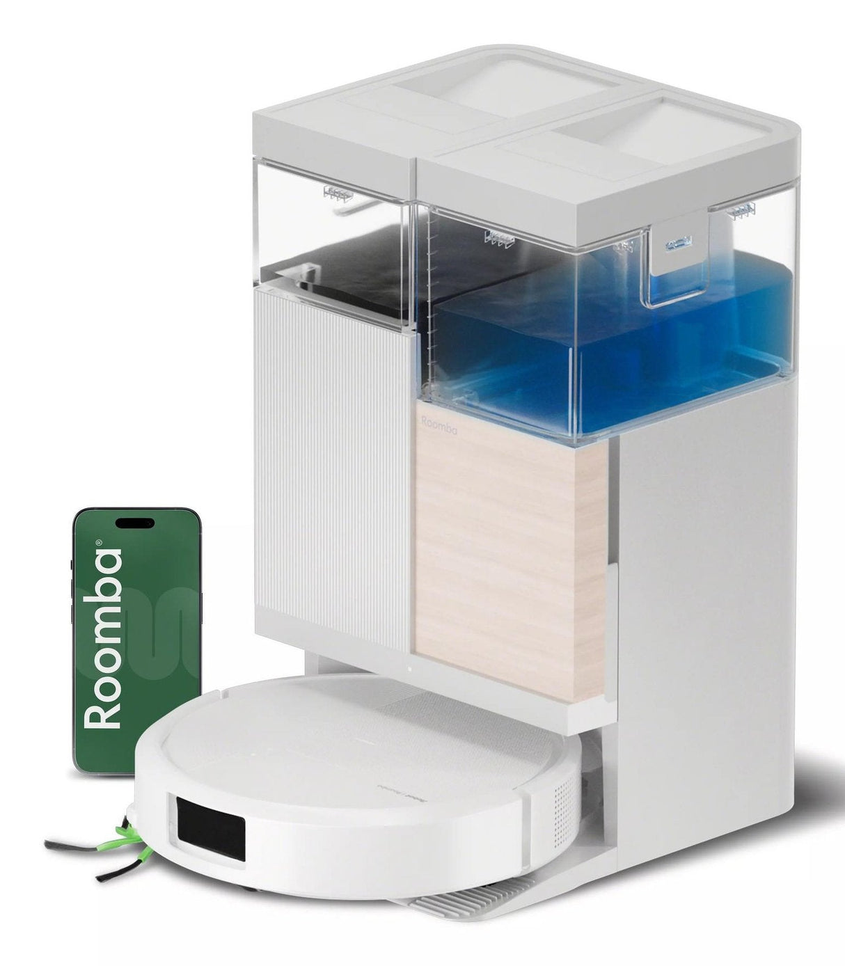 Robot Aspirador Irobot Roomba Combo 575 Blanco + Estación De Carga Autowash