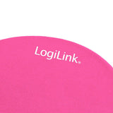 Logilink Alfombrilla De Gel Con Reposamuñecas, Rosa