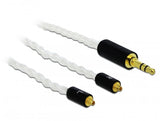 Delock Cable De Audio 3,5 Mm 3 Pin Macho -> 2 X Mmcx Macho 1,20 M