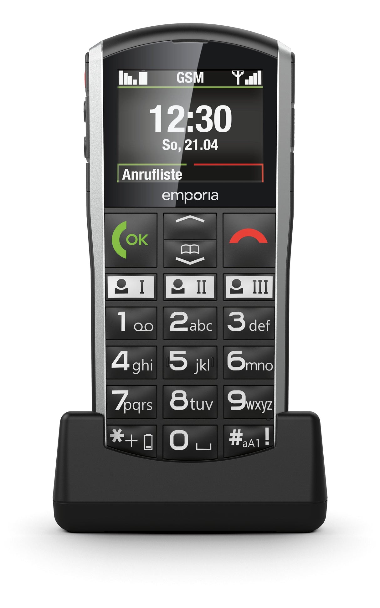 EAN 9005613161194 - Emporia emporiaSIMPLICITY 5,08 cm (2") 90 g Negro, Plata Teléfono para personas mayores imagen 2